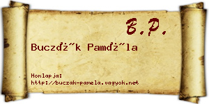 Buczák Paméla névjegykártya